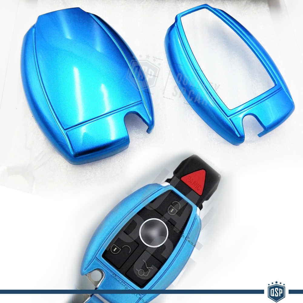 Funda Rígida Llave Mando Azul para Mercedes Carcasa Protectora en Abs Térmico Funda Rígida Llave Mando Azul para Mercedes Carcasa Protectora en Abs Térmico
