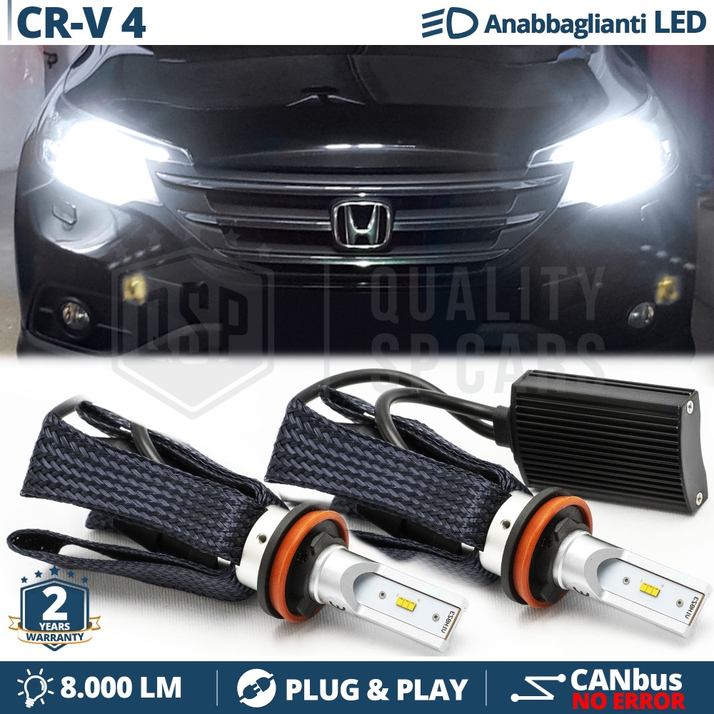 Bombillas LED H11 para HONDA CR-V 4 Luces de Cruce CANbus | 6500K Blanco Frío 8000LM