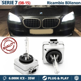 2x Bombillas Bi-Xenon D1S de Repuesto para BMW SERIE 7 F01 F02 Luz 6.000K Blanco Frio Lámpara 35W