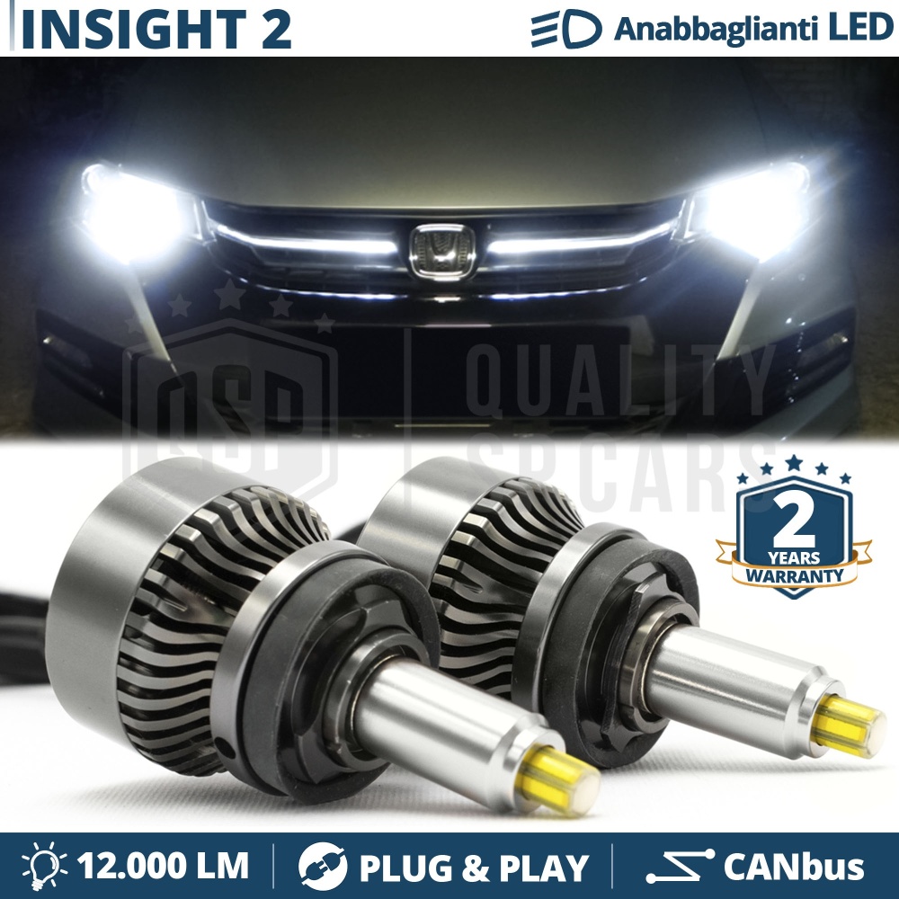 Kit LED H11 para HONDA INSIGHT 2 Luces de Cruce Bombillas LED CANbus | 6500K 12000LM