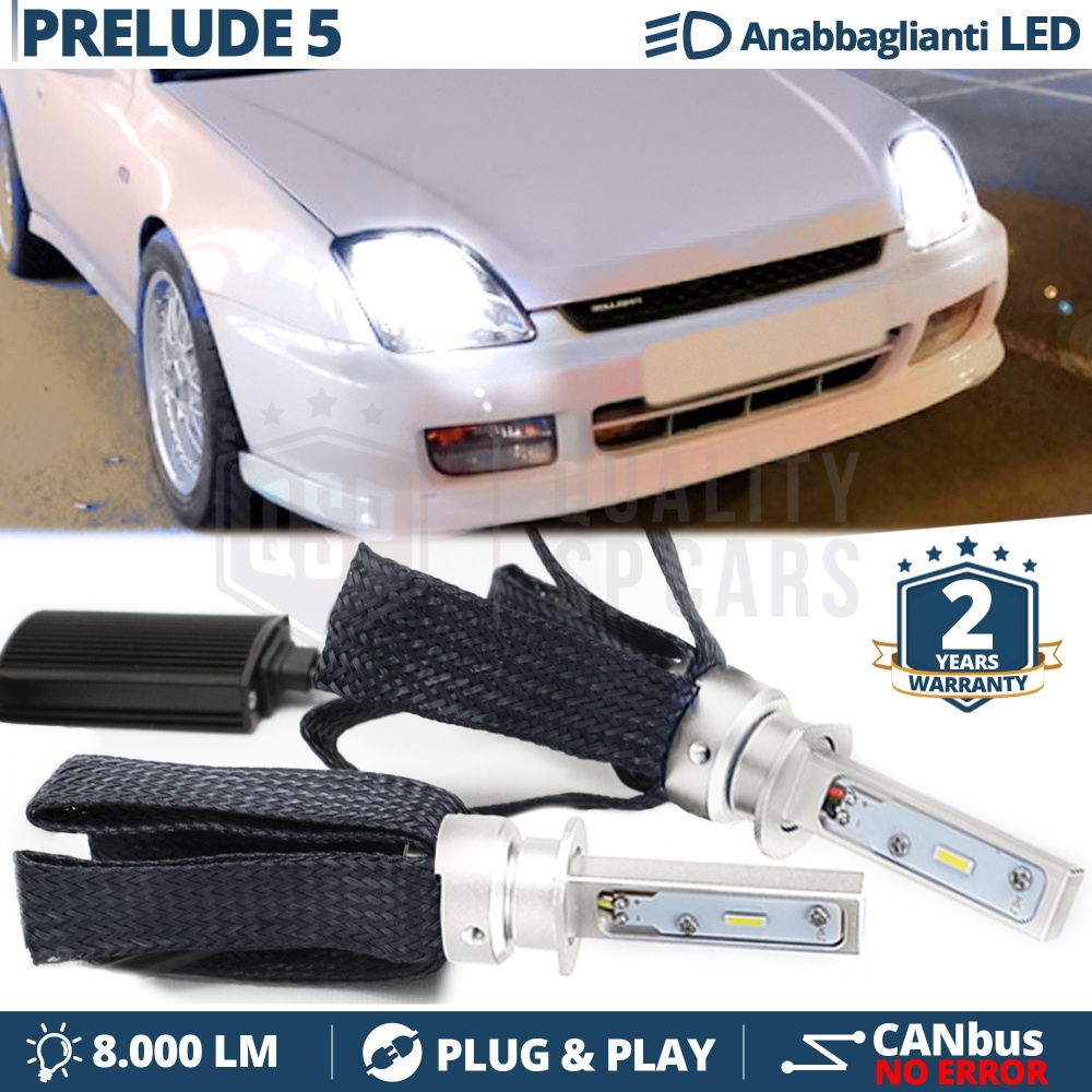 Kit LED H1 para HONDA PRELUDE 5 Luces de Cruce CANbus | Bombillas LED 6500K 8000LM