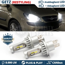 Kit Led H4 para HYUNDAI GETZ Facelift Luces de Cruce + Carretera 6500K | Plug & Play CANbus