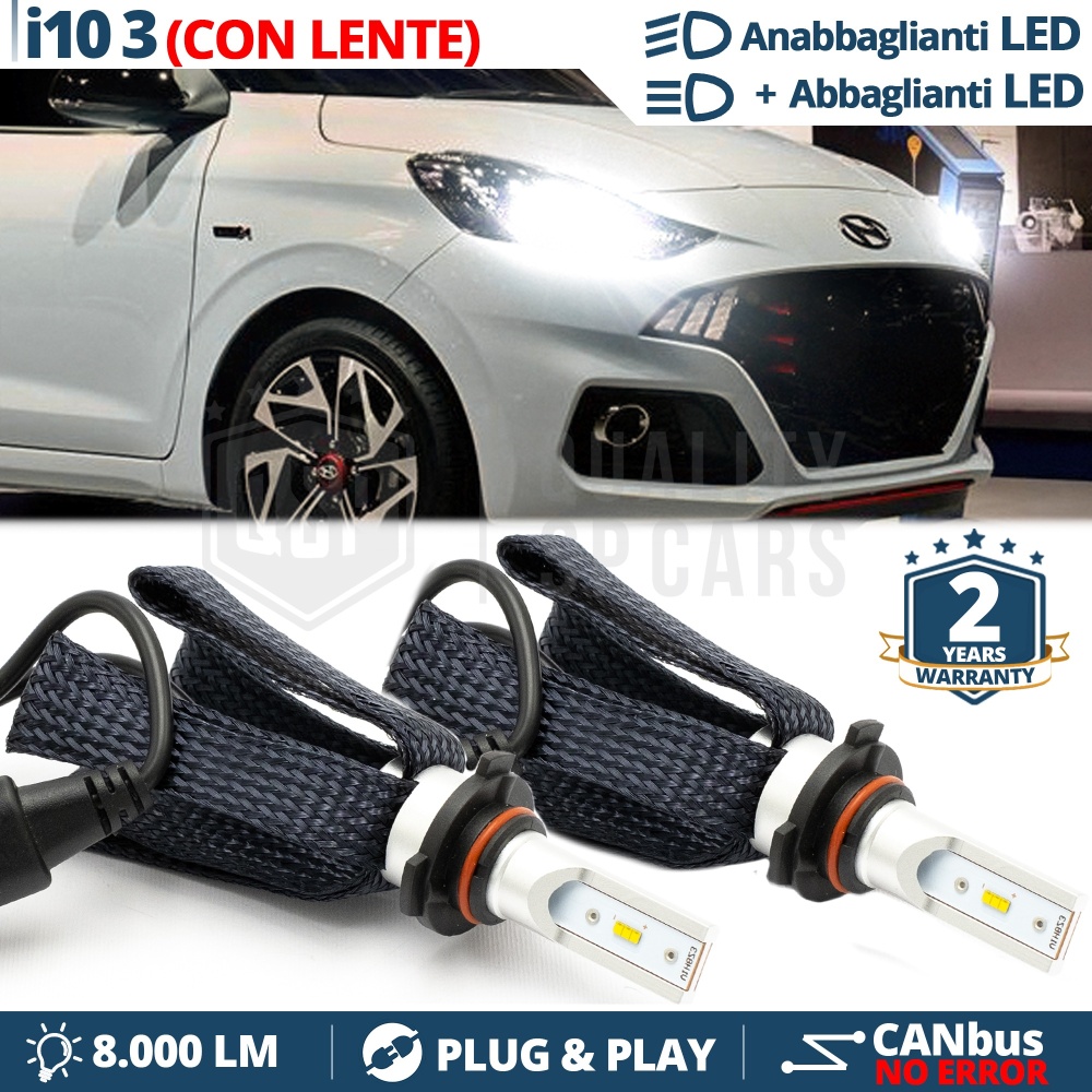 Kit LED HB3 para HYUNDAI i10 3 | Luces de Cruce + Carretera LED | CANbus 6500K
