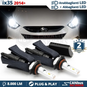 Kit LED HIR2-HIR para HYUNDAI ix35 (14-15) | Luces de Cruce + Carretera LED | CANbus 6500K