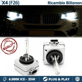 2x Bombillas Bi-Xenon D1S de Repuesto para BMW X4 F26 Luz 6.000K Blanco Frio Lámpara 35W