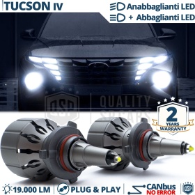 Kit LED HB3 para HYUNDAI TUCSON 4 Luces de Cruce + Carretera CANbus | 6000K 19000LM
