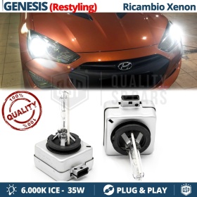 2x Bombillas Xenon D1S de Repuesto para HYUNDAI GENESIS COUPÈ Facelift Luz 6.000K Blanco Frio Lámpara 35W