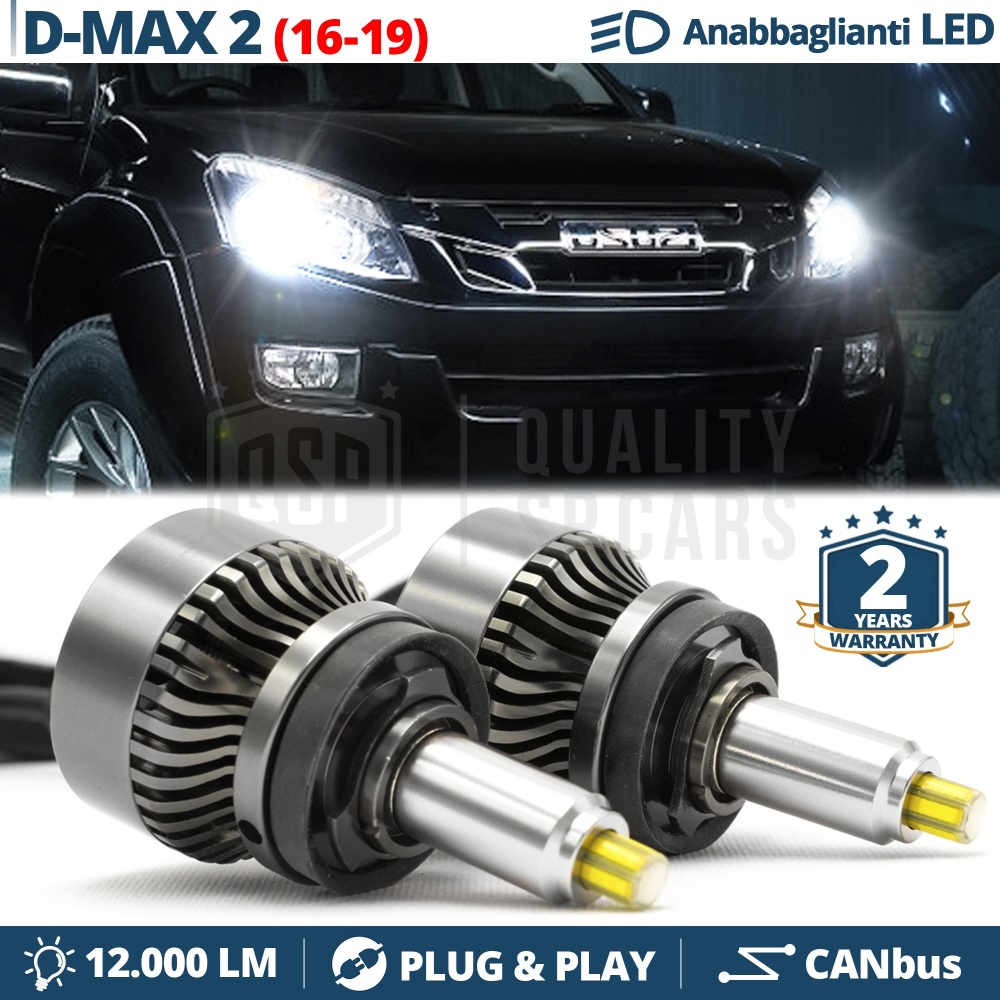 Kit LED H11 para ISUZU D-MAX 2 FACELIFT Luces de Cruce Bombillas LED CANbus | 6500K 12000LM