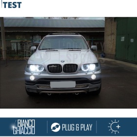 2 Bombillas Xenon D2S de Repuesto para BMW X5 E53 Pre-Facelift Luz 6000K Blanco Frio Lámpara 35W