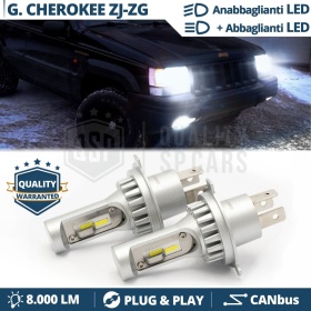 Kit Led H4 para JEEP GRAND CHEROKEE ZJ-ZG Luces Cruce + Carretera 6500K | Plug & Play CANbus