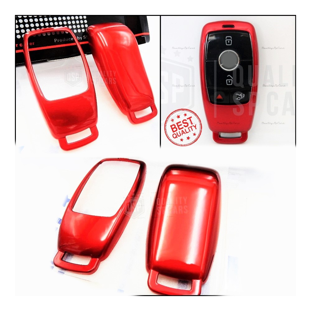 Funda Rígida Llave Mando Roja para Mercedes Carcasa Protectora en Abs Térmico Funda Rígida Llave Mando Roja para Mercedes Carcasa Protectora en Abs Térmico
