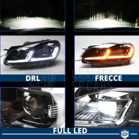 FULL LED HEADLIGHTS For Golf 6 TRANSFORMATION into Golf 7 Facelift | Plug & Play Replacement