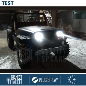 Kit Led H4 para JEEP WRANGLER YJ Luces de Cruce + Carretera 6500k 8000LM | Plug & Play CANbus