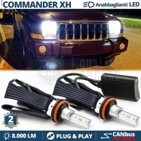 Bombillas LED H11 para JEEP COMMANDER XH Luces de Cruce CANbus | 6500K Blanco Frío 8000LM