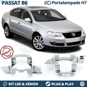 2X Adaptatores Soporte Bombilla H7 para VOLKSWAGEN PASSAT B6 para Montaje KIT LED Xenon