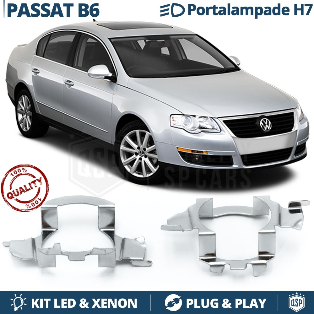 2X Adaptatores Soporte Bombilla H7 para VOLKSWAGEN PASSAT B6 para Montaje KIT LED Xenon 2X Adaptatores Soporte Bombilla H7 para VOLKSWAGEN PASSAT B6 para Montaje KIT LED Xenon