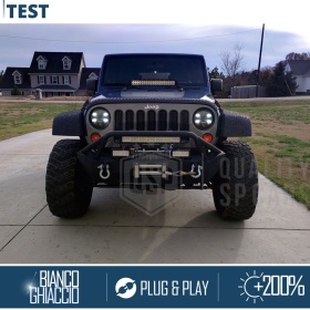 2 Faros Delanteros LED 7" para JEEP WRANGLER JK 6500K | Luces de Cruce + Carretera + Posición
