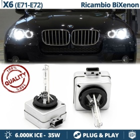 2x D1S Bi-Xenon Replacement Bulbs for BMW X6 E71/72 HID 6.000K White Ice 35W