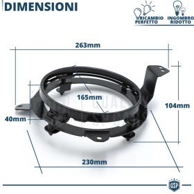 Soporte de Faros Delanteros LED para Jeep Wrangler JL Adaptadores 7'' Pulgadas Professionales | PLUG & PLAY