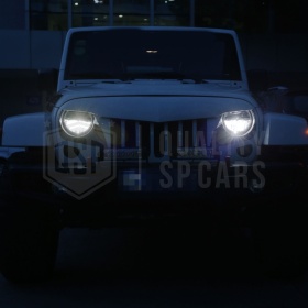 2 Faros Delanteros LED 7" para JEEP WRANGLER JK 6500K | Luces de Cruce + Carretera