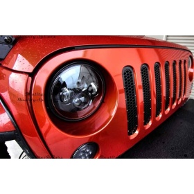 2 Faros Delanteros LED 7" para JEEP WRANGLER JK 6500K | Luces de Cruce + Carretera + Posición