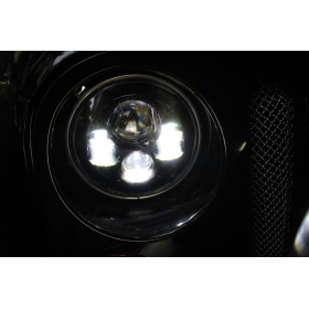2 Faros LED 7" + Soportes para JEEP WRANGLER JL 6500K | Luces de Cruce + Carretera + Posición
