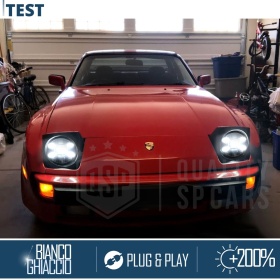 2 Faros Delanteros LED 7" para PORSCHE 924-944 6500K | Luces de Cruce + Carretera + Posición