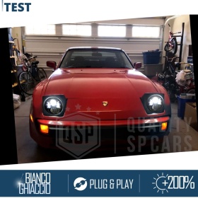 2 Faros Delanteros LED 7" para PORSCHE 924-944 6500K | Luces de Cruce + Carretera + Posición