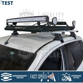 Barras de Techo en Aluminio Extruido Originales Trophy con Cerradura Antirrobo | 122 cm