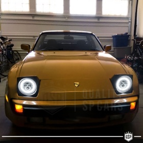 FAROS LED Angel Eyes para PORSCHE 924-944, Luz Blanca 6500K | APROBADO