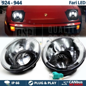 2 Faros Delanteros LED 7" para PORSCHE 924-944 6500K | DRL, Cruce, Carretera, Intermitentes