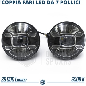 2 Faros Delanteros LED 7" para SSANGYONG KORANDO 2 6500K | Luces de Cruce + Carretera + Posición