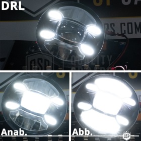 2 Faros Delanteros LED 7" para SSANGYONG KORANDO 2 6500K | Luces de Cruce + Carretera + Posición