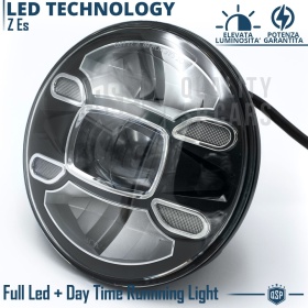 2 Faros Delanteros LED 7" para SSANGYONG KORANDO 2 6500K | Luces de Cruce + Carretera + Posición