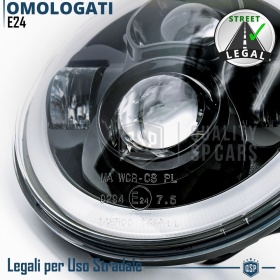 FAROS LED Angel Eyes para SSANGYONG KORANDO 2, Luz Blanca 6500K | APROBADO