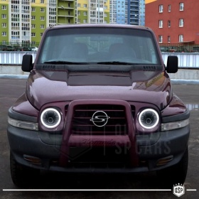FAROS LED Angel Eyes para SSANGYONG KORANDO 2, Luz Blanca 6500K | APROBADO