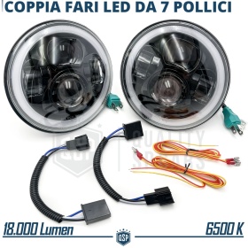 FAROS LED Angel Eyes para SSANGYONG KORANDO 2, Luz Blanca 6500K | APROBADO