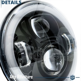 FAROS LED Angel Eyes para SSANGYONG KORANDO 2, Luz Blanca 6500K | APROBADO