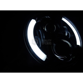 2 Faros Delanteros LED 7" para SSANGYONG KORANDO 2 6500K | DRL, Cruce, Carretera, Intermitentes