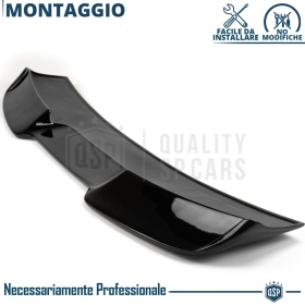 SPOILER Alerón Trasero PARA Audi A3 S3 8P | Labio Maletero Techo NEGRO RS3 Style