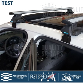 Barras de Techo en Aluminio Extruido Originales Trophy con Cerradura Antirrobo | 132 cm