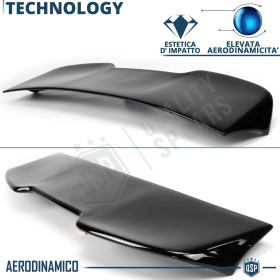 SPOILER Alerón Trasero PARA Audi A3 S3 8P Facelift | Labio Maletero Techo NEGRO RS3 Style