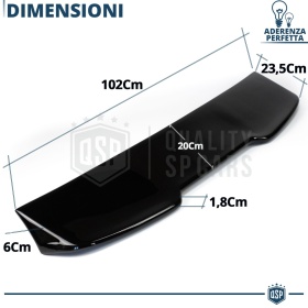 SPOILER Alerón Trasero PARA Audi A3 S3 8P Facelift | Labio Maletero Techo NEGRO RS3 Style