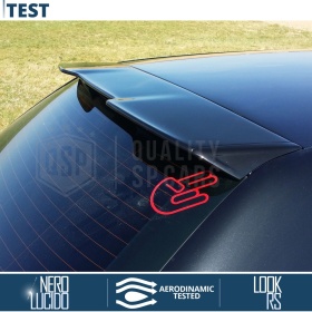 SPOILER Alerón Trasero PARA Audi A3 S3 8P Facelift | Labio Maletero Techo NEGRO RS3 Style