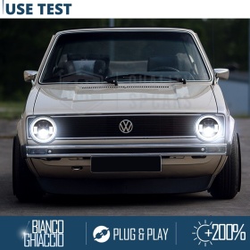 FAROS LED Angel Eyes para VOLKSWAGEN GOLF MK1, Luz Blanca 6500K | APROBADO