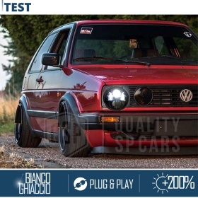 2 Faros Delanteros LED 7" para VOLKSWAGEN GOLF MK2 6500K | Luces de Cruce + Carretera + Posición