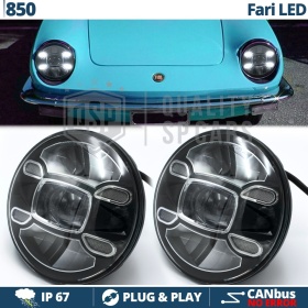 2 Faros Delanteros LED 7" para FIAT 850 6500K | Luces de Cruce + Carretera + Posición