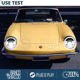 FAROS LED Angel Eyes para FIAT 850, Luz Blanca 6500K | APROBADO