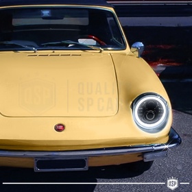 FAROS LED Angel Eyes para FIAT 850, Luz Blanca 6500K | APROBADO