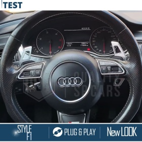 2 Steering Wheel Paddle Shift for AUDI A3 A4 A5 A6 A8 TT Q5 Q7 R8 | Silver Steel Paddle Shifters